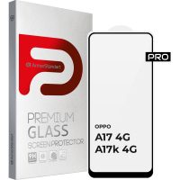 Скло захисне Armorstandart Pro OPPO A17 4G/A17k 4G Black (ARM64843) Diawest
