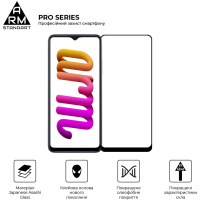 Скло захисне Armorstandart Pro OPPO A17 4G/A17k 4G Black (ARM64843) Diawest