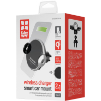 Универсальный автодержатель ColorWay AutoSense Wireless Charger 2 15W Black (CW-CHAW036Q-BK) Diawest