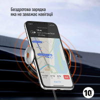 Универсальный автодержатель ColorWay AutoSense Wireless Charger 2 15W Black (CW-CHAW036Q-BK) Diawest