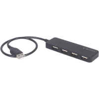Концентратор Gembird USB 2.0 4 ports black (UHB-U2P4-06) Diawest