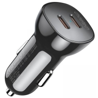 Зарядное устройство Choetech car 2хUSB-C 40W PD black (TC0008-BK) Diawest