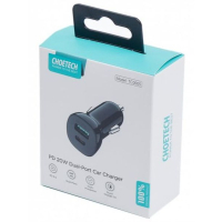Зарядний пристрій Choetech car USB-A/USB-C 20W QC3.0/PD black (TC0005-BK) Diawest