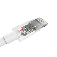 Дата кабель USB 2.0 AM to Lightning 1.8m 2.1A MFI White Choetech (IP0027-WH) Diawest