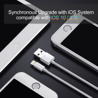 Дата кабель USB 2.0 AM to Lightning 1.8m 2.1A MFI White Choetech (IP0027-WH) Diawest