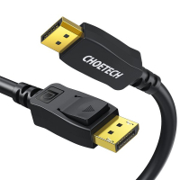 Кабель мультимедийный Display Port to Display Port 2.0m V1.4 8K 60Hz Choetech (XDD01-BK) Diawest