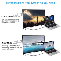 Кабель мультимедийный USB-C to DisplayPort 1.8m 4K 60Hz Choetech (XCP-1801BK) Diawest