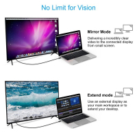 Кабель мультимедійний USB-C to HDMI 3.0m 4K 30Hz Choetech (XCH-0030BK) Diawest