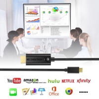 Кабель мультимедійний USB-C to HDMI 3.0m 4K 30Hz Choetech (XCH-0030BK) Diawest