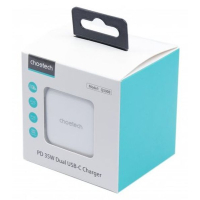 Зарядний пристрій Choetech 2xUSB-С 35W PD/QC (Q5008-EU-WH) Diawest