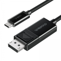 Кабель мультимедийный USB-C to DisplayPort 1.8m 8K 30Hz Choetech (XCP-1803-BK) Diawest