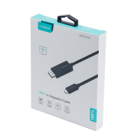 Кабель мультимедийный USB-C to DisplayPort 1.8m 8K 30Hz Choetech (XCP-1803-BK) Diawest