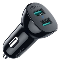 Зарядное устройство Choetech car 2хUSB-A 36W QC black (C0051-BK) Diawest