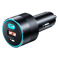 Зарядное устройство Choetech car 2хUSB-C+USB-A 130W QC3.0/PD/PPS black (TC0011-BK) Diawest