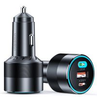 Зарядное устройство Choetech car 2хUSB-C+USB-A 130W QC3.0/PD/PPS black (TC0011-BK) Diawest