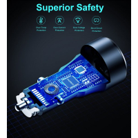 Зарядное устройство Choetech car USB-A/USB-C 63W QC3.0/PD/PPS black (TC0010-BK) Diawest