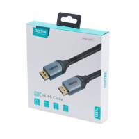 Кабель мультимедийный HDMI to HDMI 2.0m V.2.1 8K 60Hz HDR10 HLG 48Gbps YUV 444 Choetech (XHH01-BK) Diawest