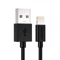 Дата кабель USB 2.0 AM to Lightning 1.2m 2.1A MFI Black Choetech (IP0026-BK) Diawest