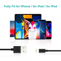 Дата кабель USB 2.0 AM to Lightning 1.2m 2.1A MFI Black Choetech (IP0026-BK) Diawest