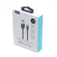 Дата кабель USB 2.0 AM to Lightning 1.8m 2.1A MFI Black Choetech (IP0027-BK) Diawest