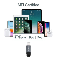 Дата кабель USB-C to Lightning 1.2m MFI Choetech (IP0039-BK) Diawest