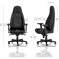 Кресло игровое Noblechairs Icon Gaming Black Edition (NBL-ICN-PU-BED) Diawest