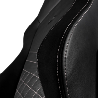 Кресло игровое Noblechairs HERO Black/Platinum White (NBL-HRO-PU-BPW) Diawest