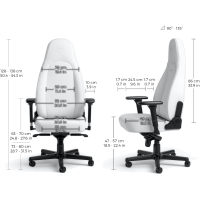 Кресло игровое Noblechairs Icon White Edition (NBL-ICN-PU-WED) Diawest