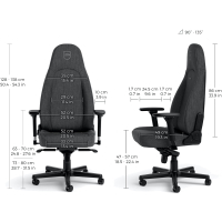 Кресло игровое Noblechairs Icon TX Anthracite (NBL-ICN-TX-ATC) Diawest