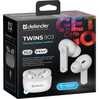 Навушники Defender Twins 903 TWS White (63903) Diawest