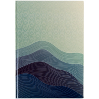 Книга записна Axent Waves А4, 96 аркушів, клітинка, синя (8422-562-A) Diawest
