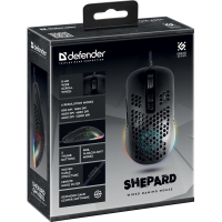 Мышка Defender Shepard GM-620L RGB USB Black (52620) Diawest