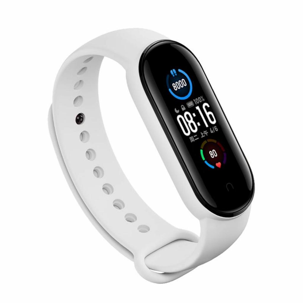 Ремешок для фитнес браслета XoKo Силіконовий ремінець XoKoдля Xiaomi Mi Smart Band 5 White (XK-SL5-WT) Diawest