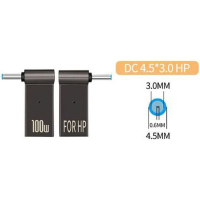 Адаптер PD 100W USB Type-C Female to DC Male Jack 4.5x3.0 mm HP ST-Lab (PD100W-4.5x3.0mm-HP) Diawest