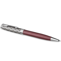Ручка шариковая Parker SONNET 17 Metal & Red Lacquer CT BP (68 332) Diawest
