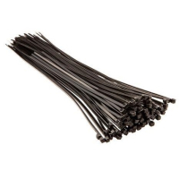 Стяжка Top Tools черная, 3.6x300 мм, пластик, 100 шт. (44E960) Diawest