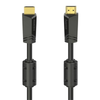 Кабель мультимедийный HDMI to HDMI 10.0m 4K Ethernet Gold Black Hama (00205009) Diawest