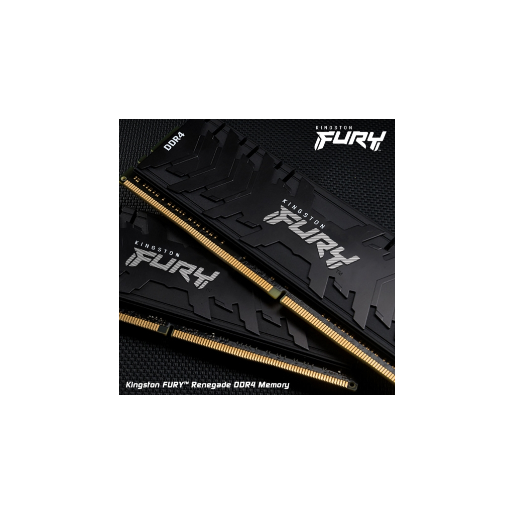 Модуль пам'яті для комп'ютера DDR4 8GB 3200 MHz RenegadeBlack Kingston Fury (ex.HyperX) (KF432C16RB/8) Diawest