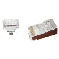 Коннектор RJ45 cat.5e FTP 8P8C * 10 (наскрізні отв., позолоч. конт.) Cablexpert (LC-PTF-01/10) Diawest