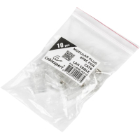 Коннектор RJ45 cat.6 UTP 8P8C * 10 (позолоч. конт.) Cablexpert (LC-8P8C-002/10) Diawest