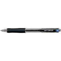 Ручка кулькова UNI автоматична Laknock чорний 0,5 мм (SN-100.(05).Black) Diawest