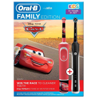 Электрическая зубная щетка Oral-B PRO 700 D16.513.1U + D100.410.2K Cars (Family Edition) Diawest