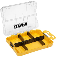 Ящик для документов DeWALT для бит системы TSTAK Tough Case М с футляро и кассетами 4 шт, разделители 6шт (DT70802) Diawest