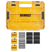 Ящик для документів DeWALT для біт системи TSTAK Tough Case L з футляром та касетами 8шт, розділювачі 6шт (DT70804) Diawest