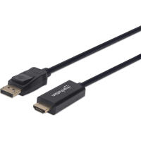 Кабель мультимедійний DisplayPort M to HDMI M 1.0m 4K60Hz UFHD Manhattan Intracom (153195) Diawest
