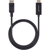 Кабель мультимедийный DisplayPort M to HDMI M 1.0m 4K60Hz UFHD Manhattan Intracom (153195) Diawest
