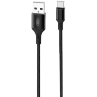 Дата кабель USB 2.0 AM to Type-C 2.0m NB143 Braided Black XO (XO-NB143C2-BK) Diawest
