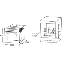 Духовой шкаф Interline FZ 484 MRN BA Diawest