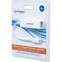 Перехідник USB-C to Ethernet RJ45 1000 Mb Manhattan Intracom (507585) Diawest