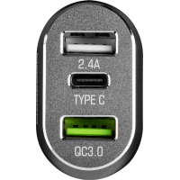 Зарядний пристрій Modecom 3xUSB 2.4A QC3.0+USB+Type C Port CU2C1-07 (ZT-MC-CU2C1-07) Diawest
